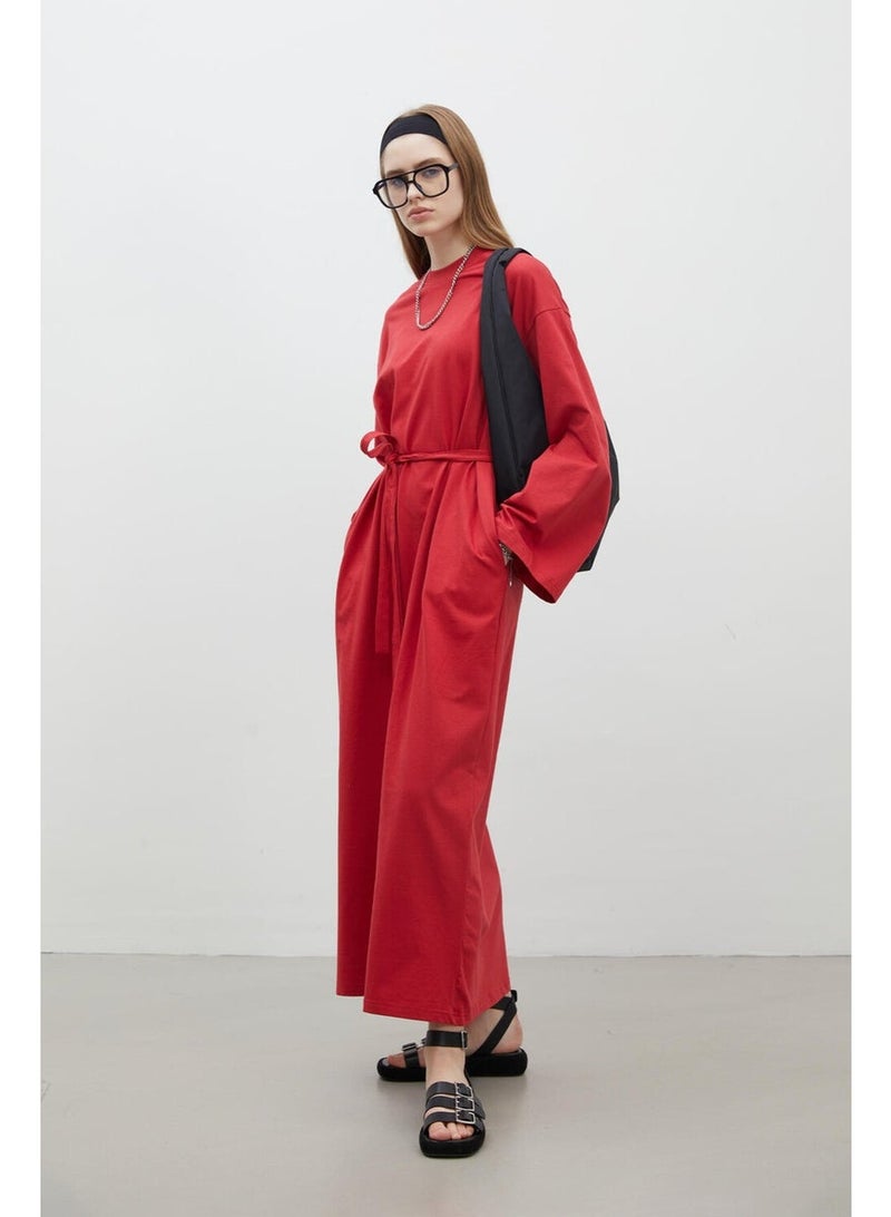 Manuka Red Palazzo Dress - Image 5